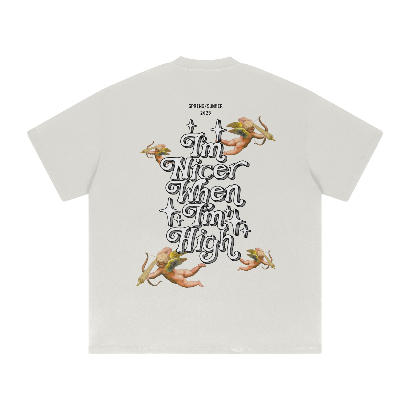 Mona Lisa X WeShouldBeThisHigh - "Im Nicer When Im High" T-Shirt (Limited Edition)